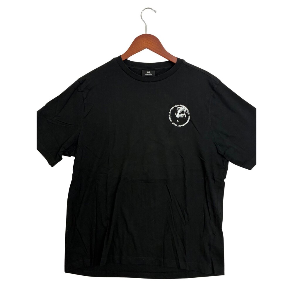 H&M Born To Grind Venice Beach Skate T Shirt Men's XL Black Graphic Tee